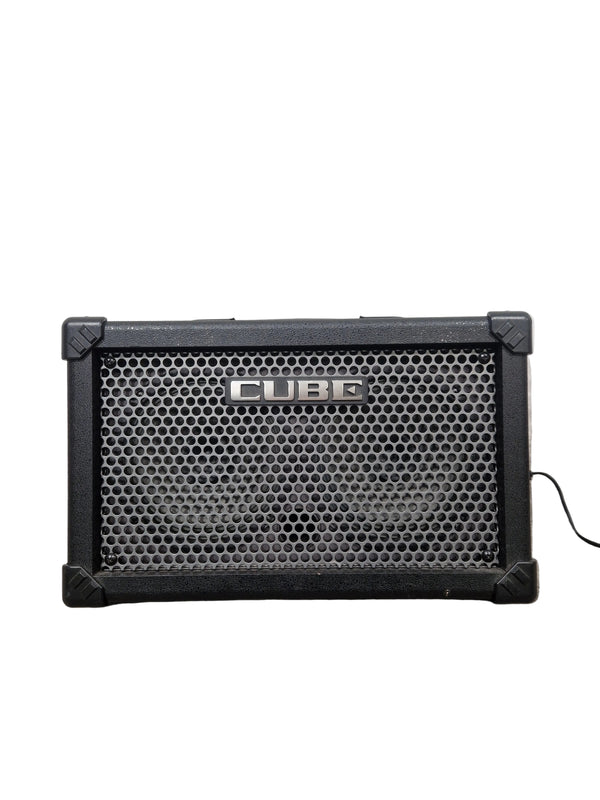 Roland Cube Street Amplifier - Battery-Powered Portability - Excellent w/ Power Supply & Soft Case