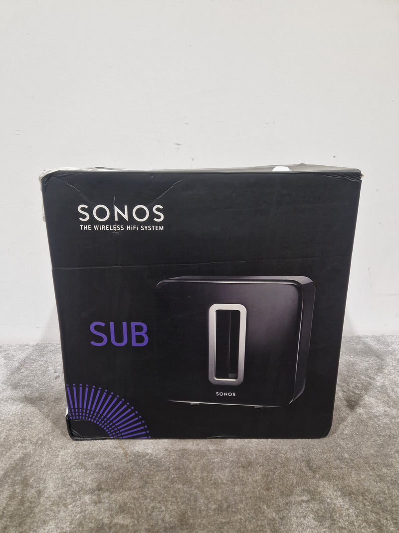 Sonos Sub Black Subwoofer - Deep Bass - Excellent w/ Original Box & Power Cable - image 6