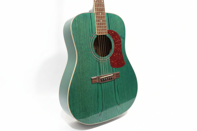 WASHBURN D-11/TBL Green Acoustic Guitar - Stunning Finish - Excellent - image 1