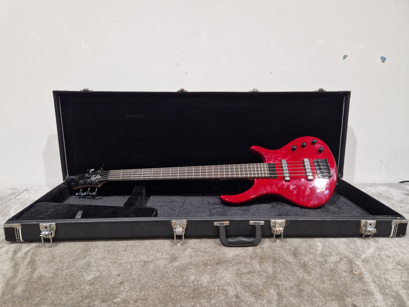Toby Deluxe V by Tobias Red Bass Guitar - 5-String - Excellent w/ Hard Case - image 7