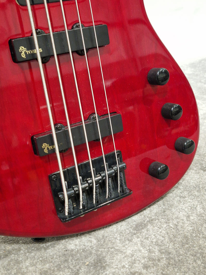 Toby Deluxe V by Tobias Red Bass Guitar - 5-String - Excellent w/ Hard Case - image 20