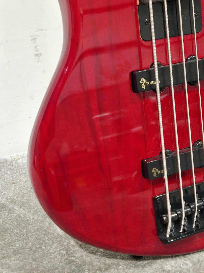 Toby Deluxe V by Tobias Red Bass Guitar - 5-String - Excellent w/ Hard Case - image 22
