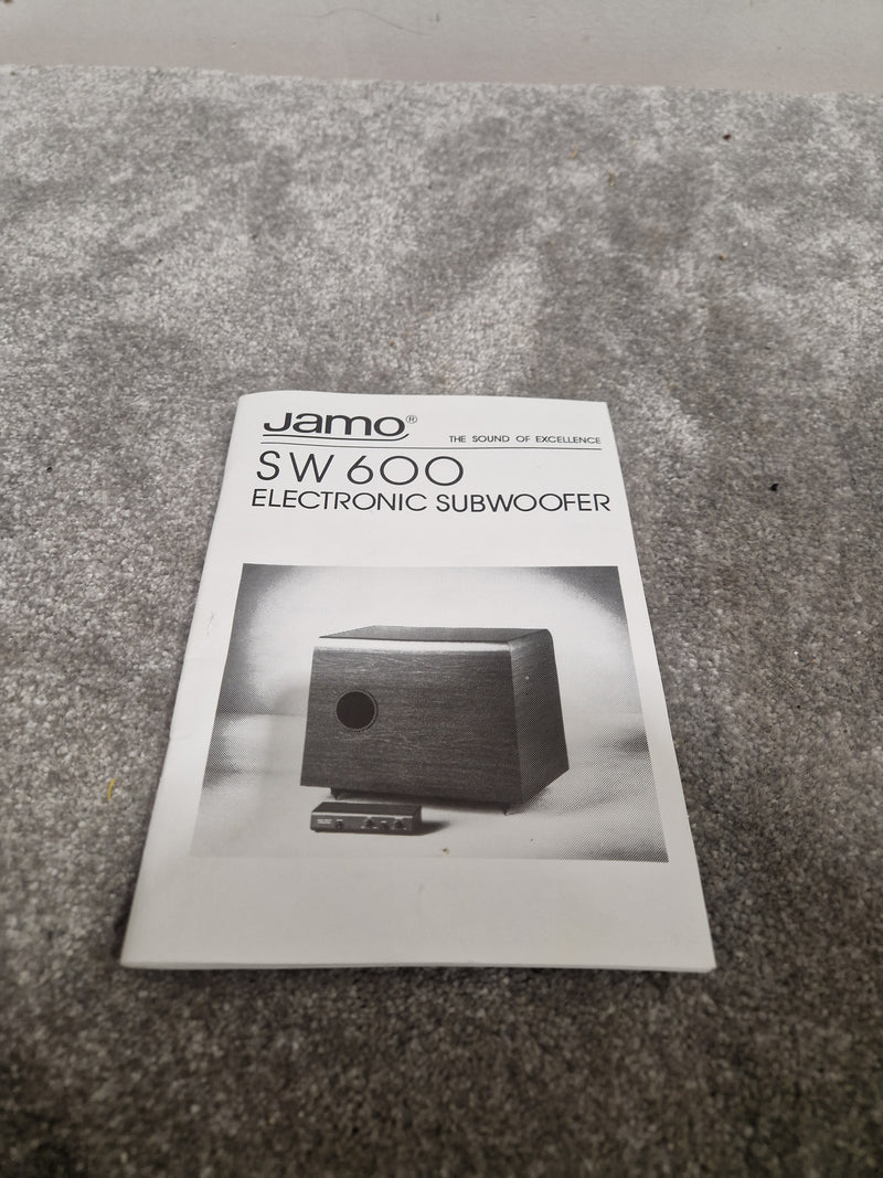 Jamo SW600 Black Subwoofer - Enhanced Bass Response - Very Good w/ Original Box & Control hub - image 11