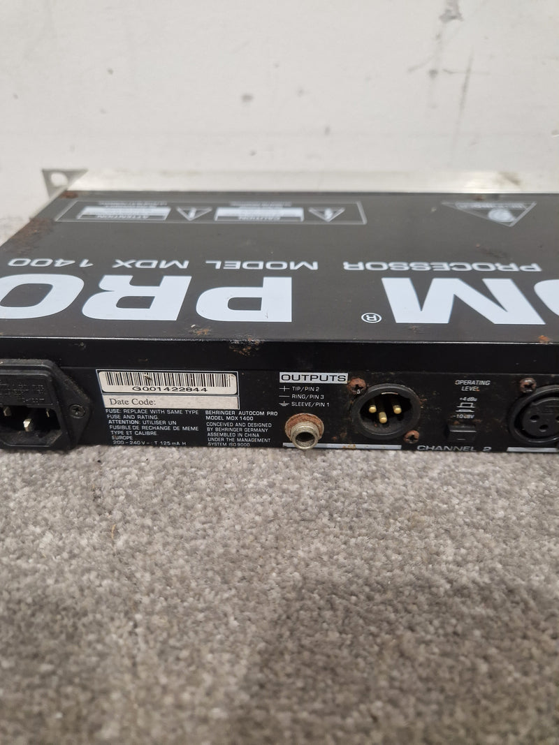 Behringer Autocom Pro MDX 1400 - Audio Dynamics Processor - Fair - image 20