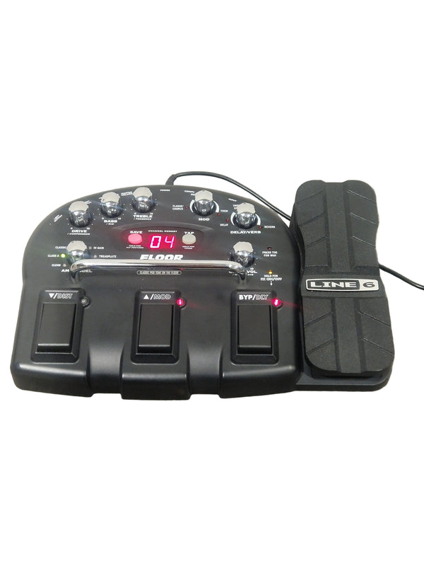Line 6 Floor POD - Guitar Multi-Effects Processor - Black - Excellent w/ Power Supply