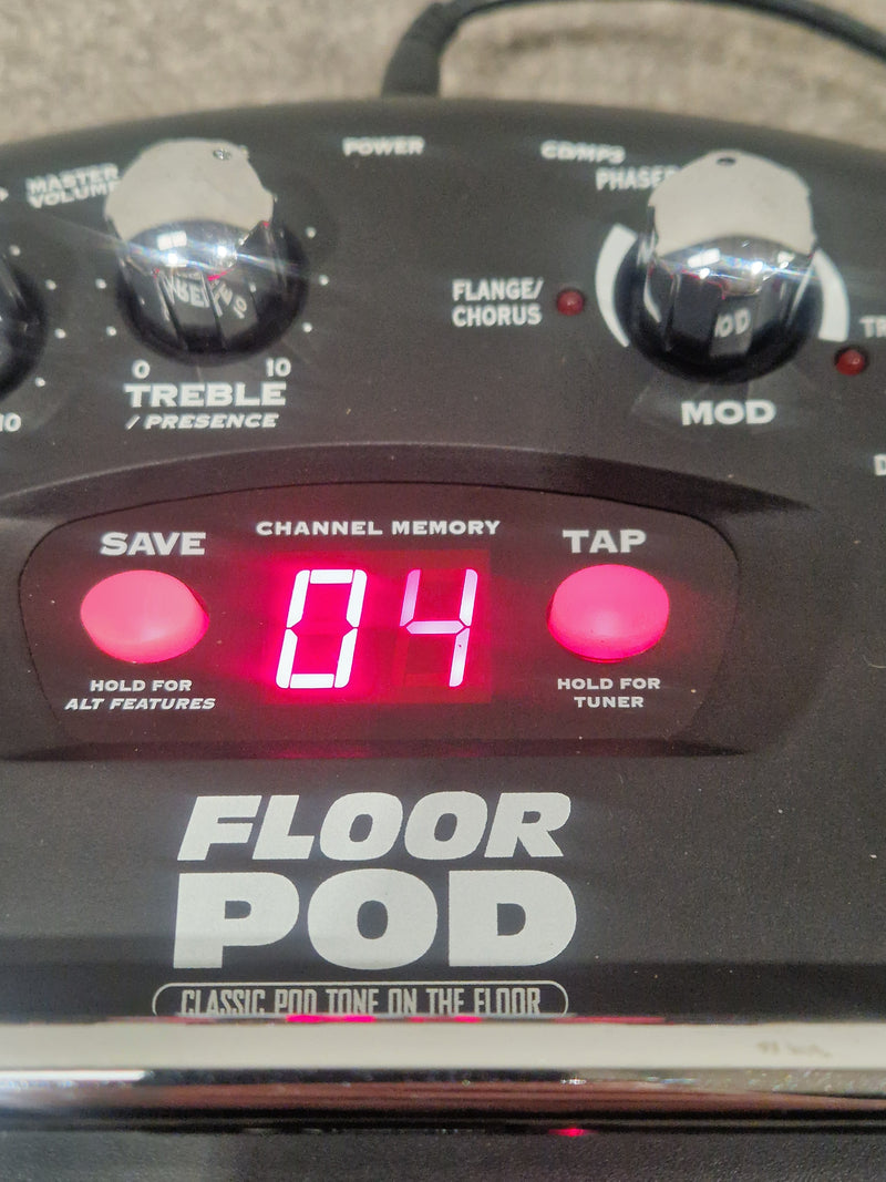 Line 6 Floor POD - Guitar Multi-Effects Processor - Black - Excellent w/ Power Supply - image 10