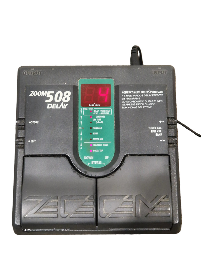 Zoom 508 Delay - Multi Effects Processor - Black - Excellent w/ Original Box, Manuals, Power Supply & Practice CDs - image 1
