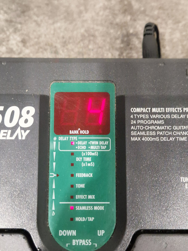 Zoom 508 Delay - Multi Effects Processor - Black - Excellent w/ Original Box, Manuals, Power Supply & Practice CDs - image 3