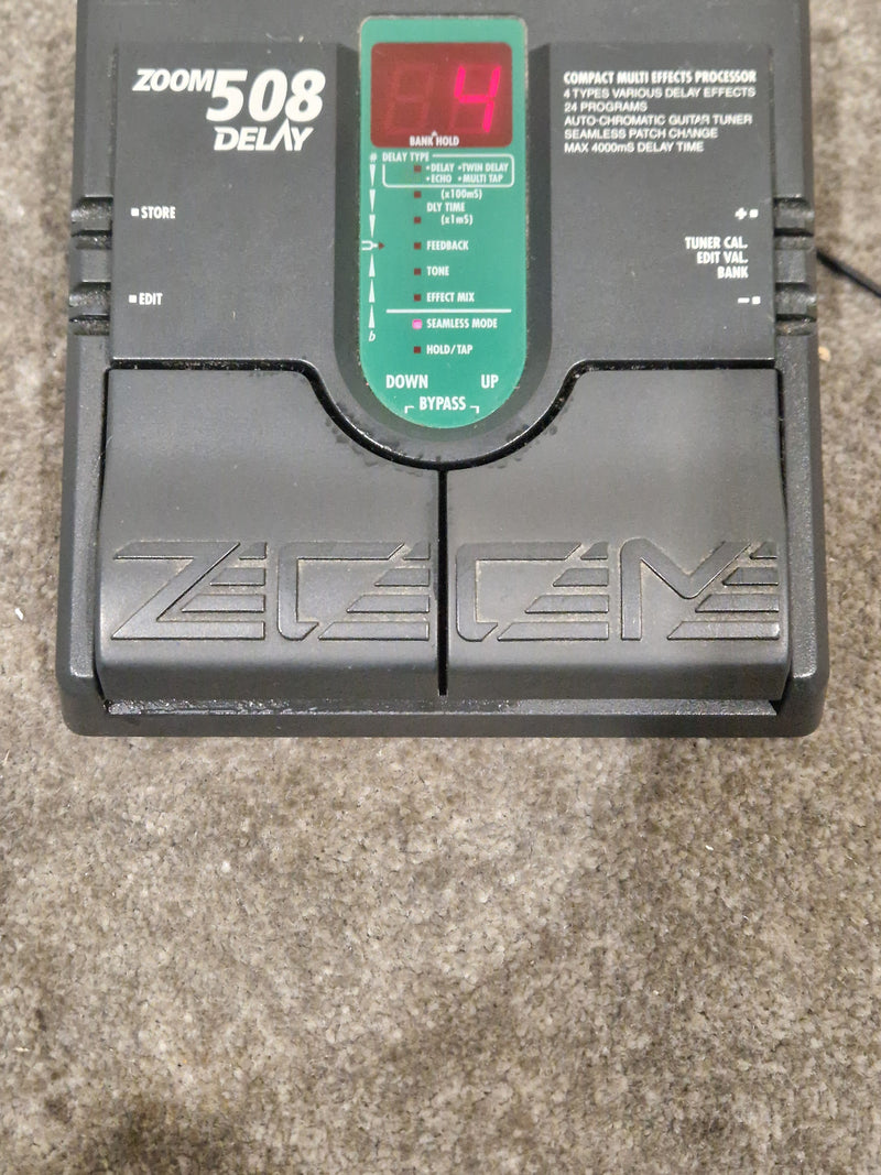 Zoom 508 Delay - Multi Effects Processor - Black - Excellent w/ Original Box, Manuals, Power Supply & Practice CDs - image 5