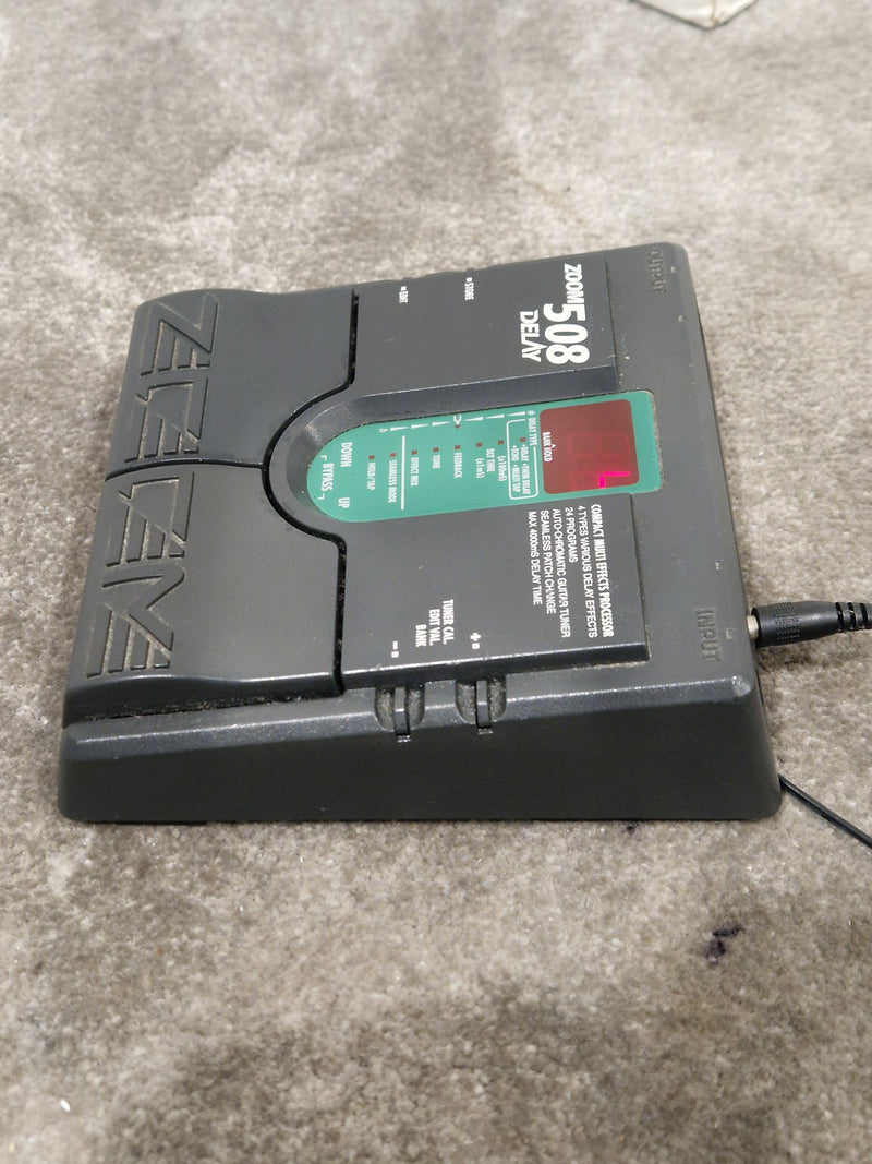 Zoom 508 Delay - Multi Effects Processor - Black - Excellent w/ Original Box, Manuals, Power Supply & Practice CDs - image 6
