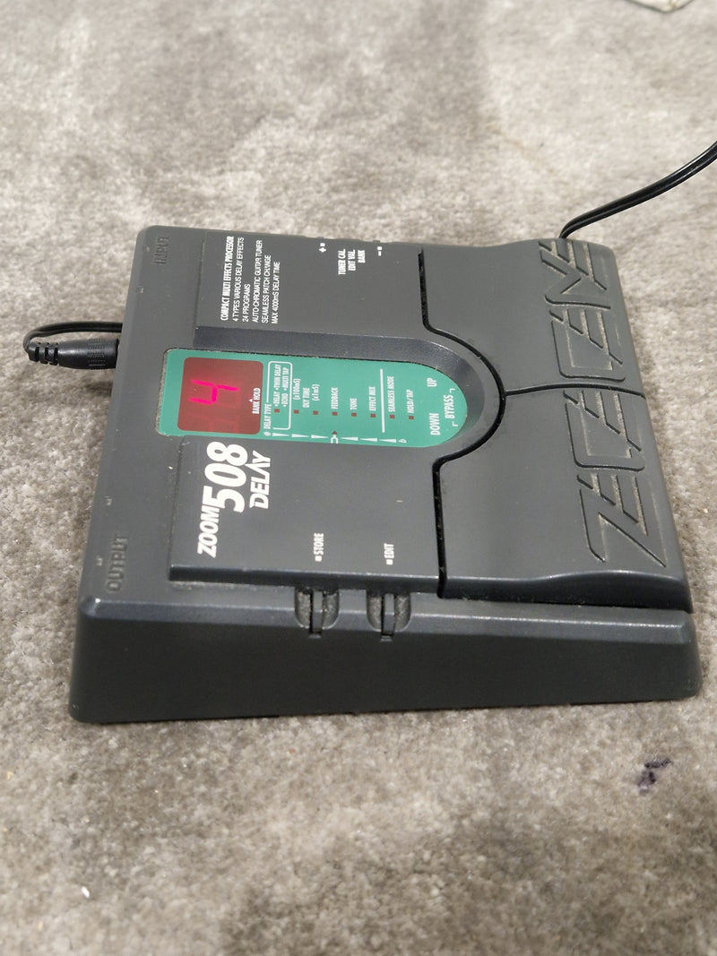 Zoom 508 Delay - Multi Effects Processor - Black - Excellent w/ Original Box, Manuals, Power Supply & Practice CDs - image 7