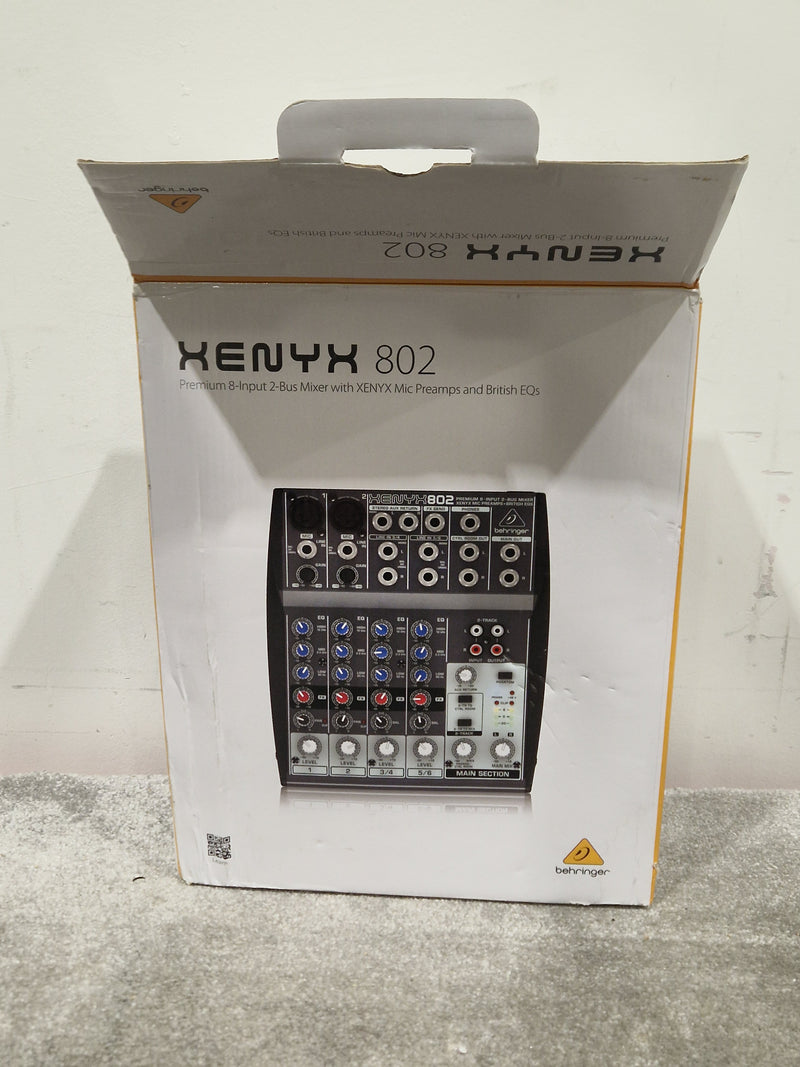 Behringer XENYX 802 Audio Mixer - 8-Input Compact - Excellent w/ Original Box & European Power supply - image 5