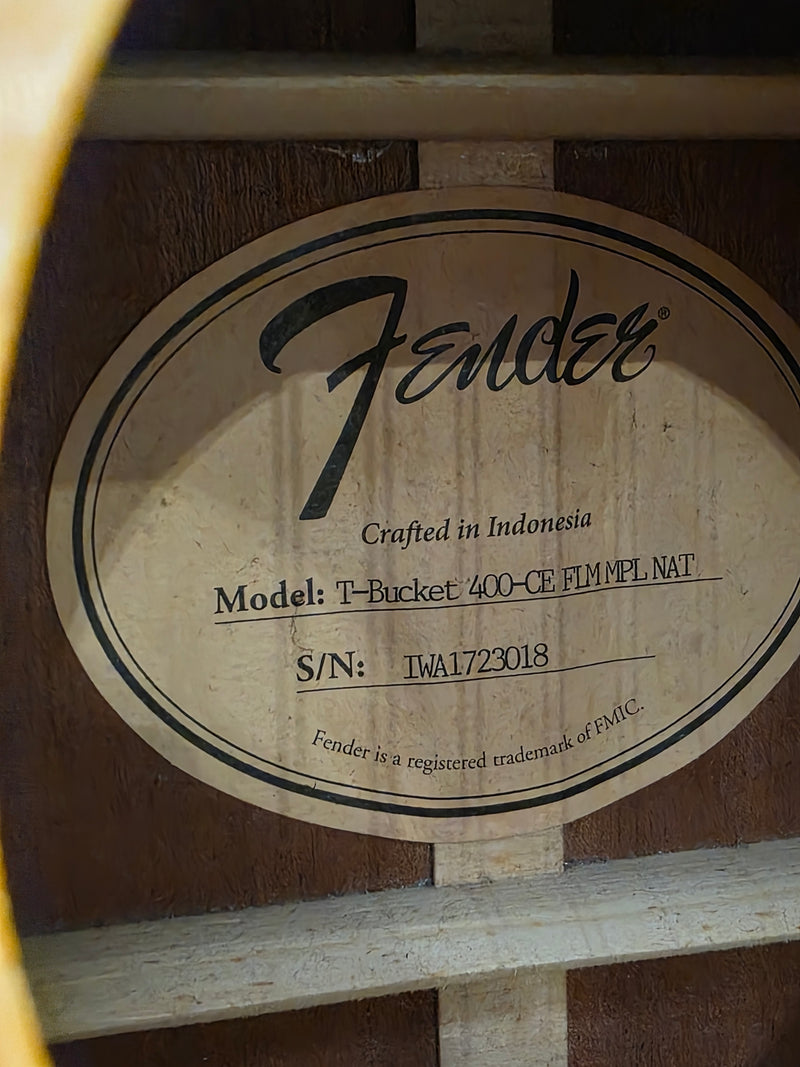 Fender T-Bucket 400CE - Acoustic-Electric Guitar - Flamed Maple - Good w/ Soft Case - image 3
