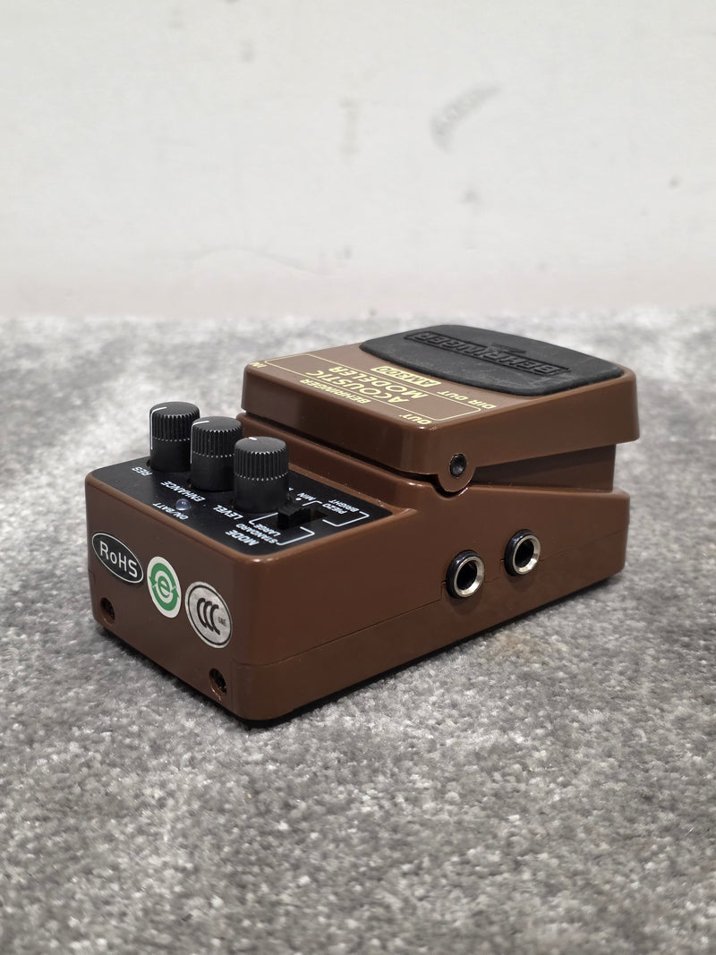 Behringer AM300 - Acoustic Modeler Effects Pedal - Brown - Good - image 4