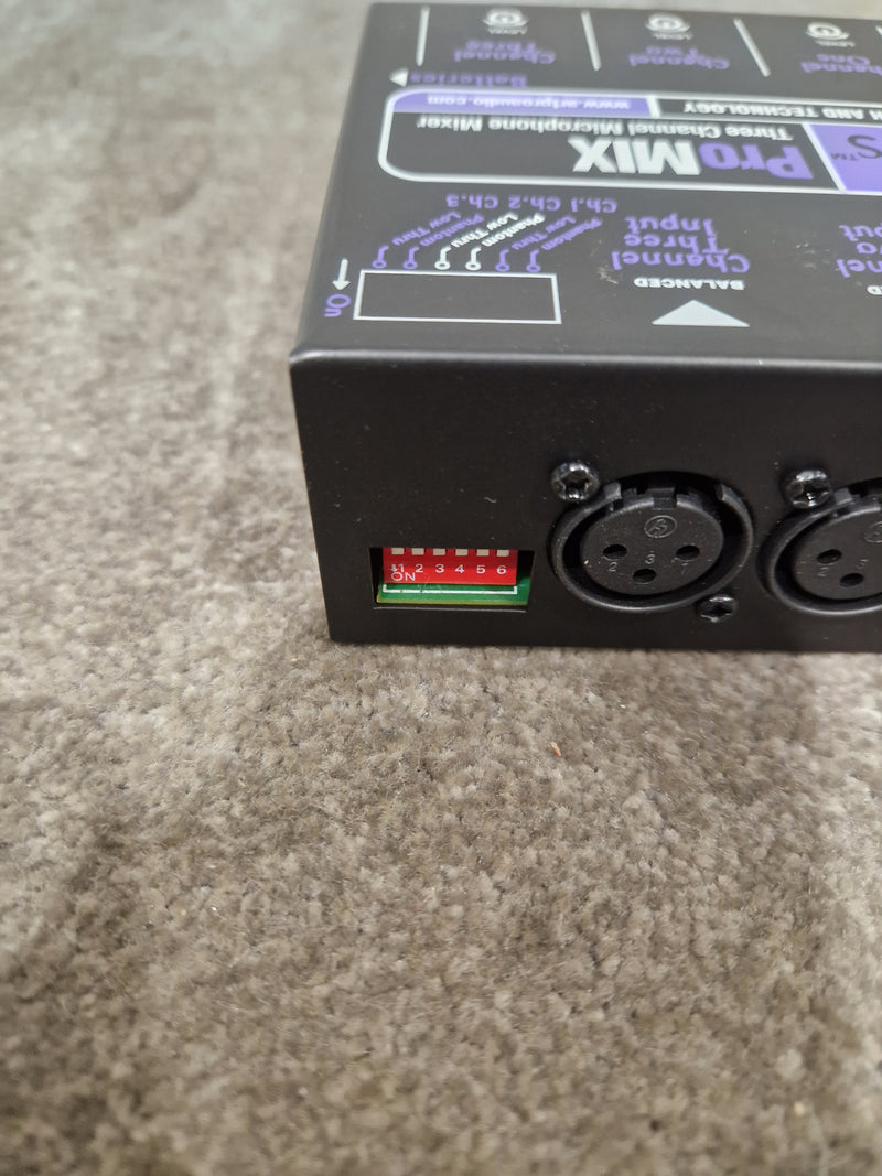 ARTcessories ProMIX - 3-Channel Microphone Mixer - Black - Excellent - image 4