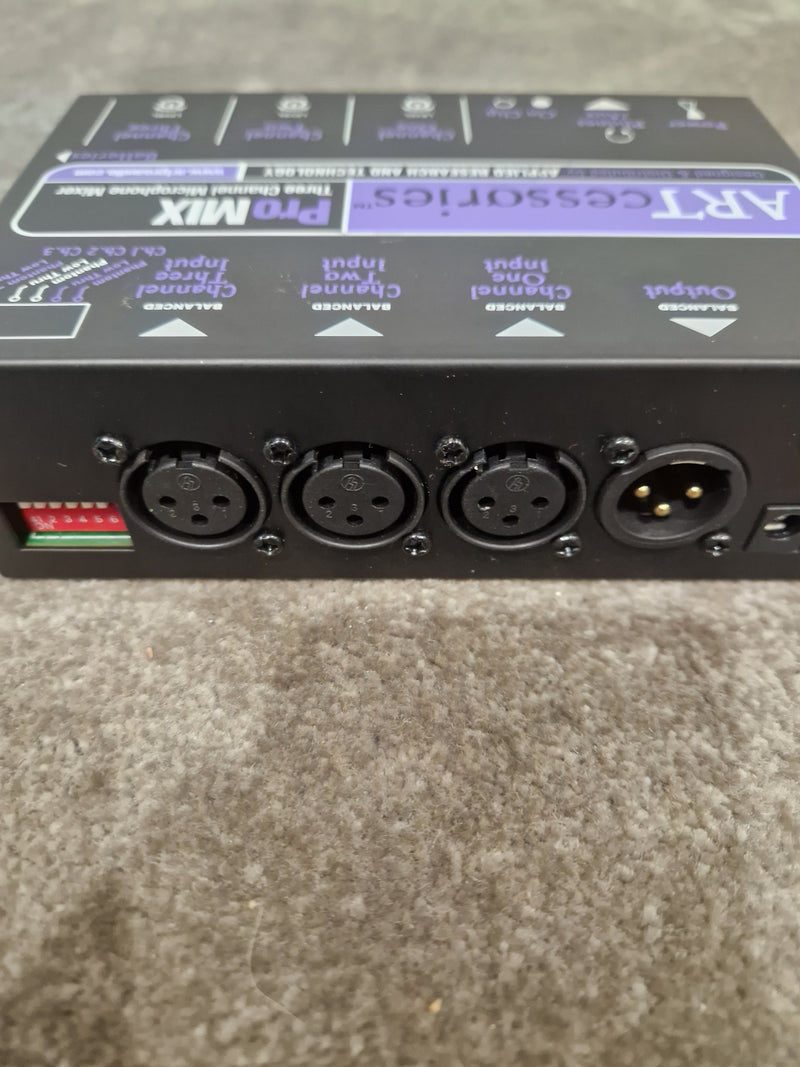 ARTcessories ProMIX - 3-Channel Microphone Mixer - Black - Excellent - image 5
