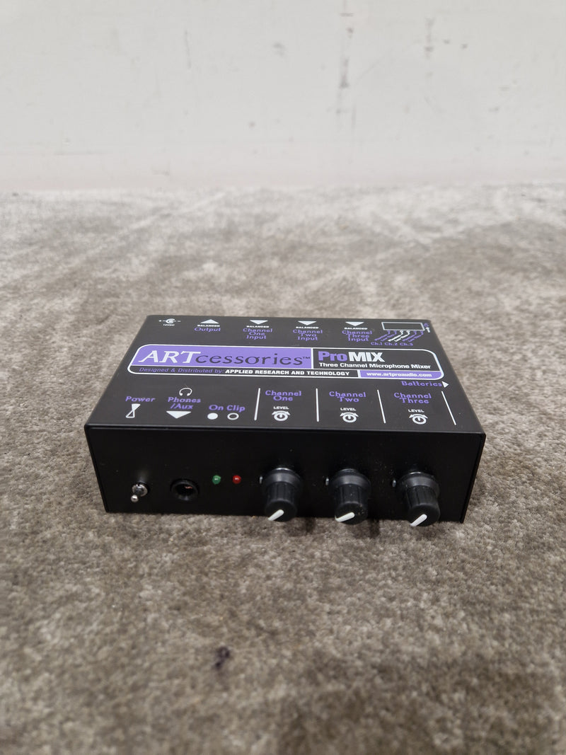 ARTcessories ProMIX - 3-Channel Microphone Mixer - Black - Excellent - image 8