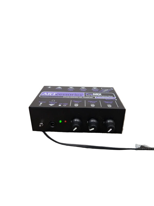 ARTcessories ProMIX - 3-Channel Microphone Mixer - Black - Excellent