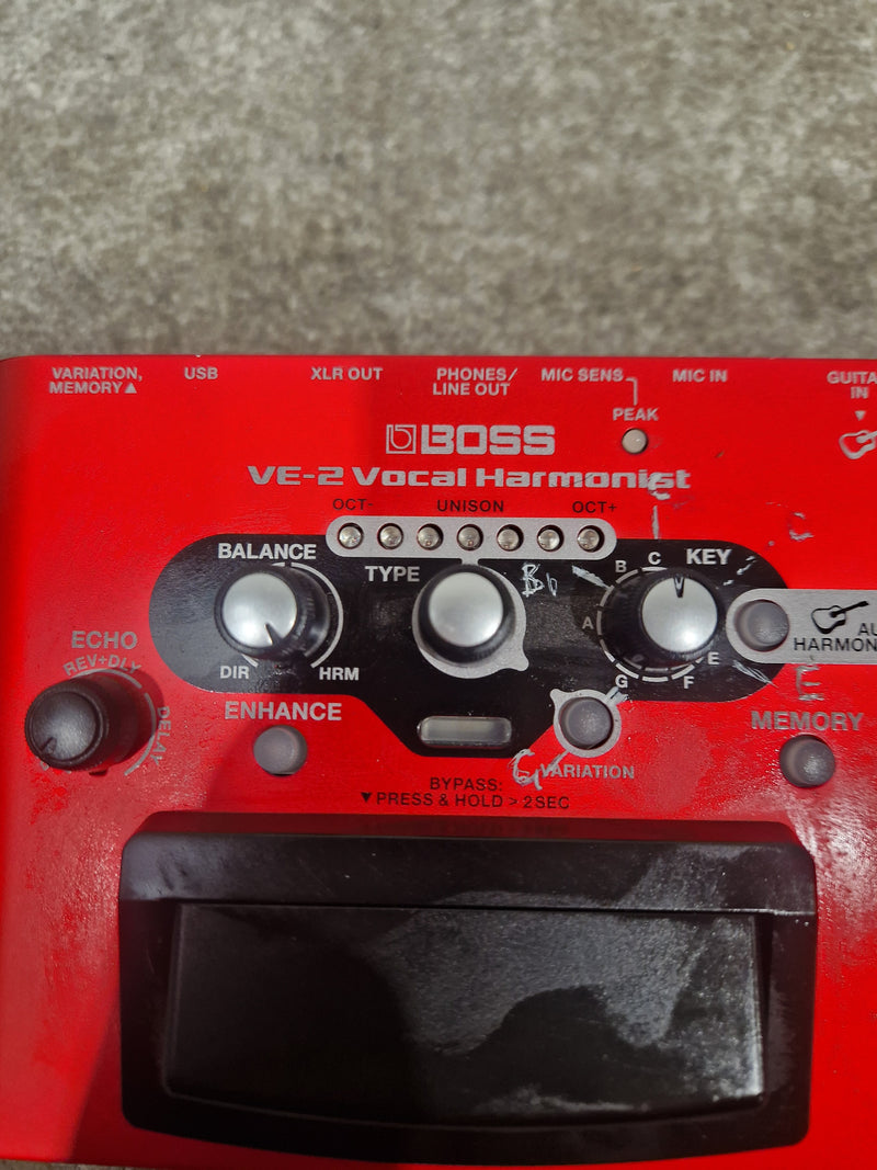 Boss VE-2 - Vocal Harmonist - Red - Excellent - image 13