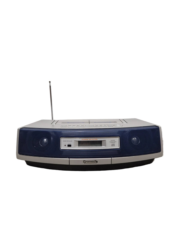 Panasonic RX-ED50 - Portable Stereo CD System - Silver/Black - Excellent w/ Manuals, Original Box & remote