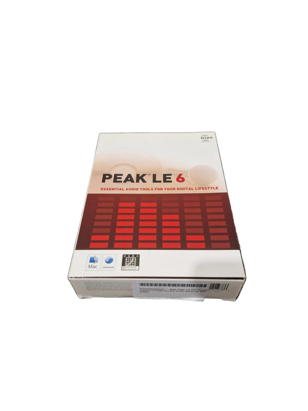 Bias Peak LE6 software - Excellent w/ Original Box
