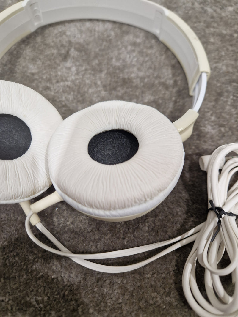 Sony MDR-ZX100 On-Ear Headphones White - Good - image 8