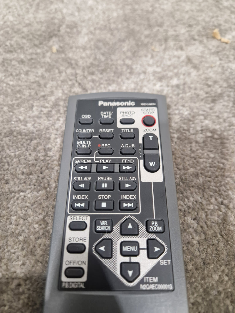Genuine Panasonic N2QAEC000013 Video Camera Remote Control - Remote Control - Like New w/ Strap - image 5