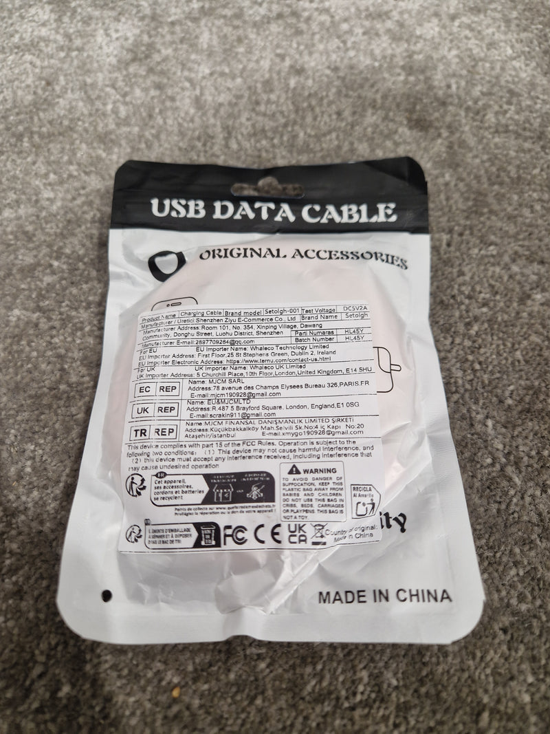 USB to Apple iPhone Lightning Cable - 2m Rose Gold Charging & Data Cable - Like New w/ Original Packaging - image 2