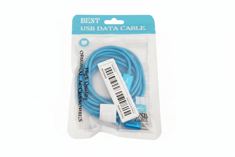 USB to USB-C Cable - 2m Blue Charging & Data Cable for Samsung, Google & Other Android Devices - New - image 1