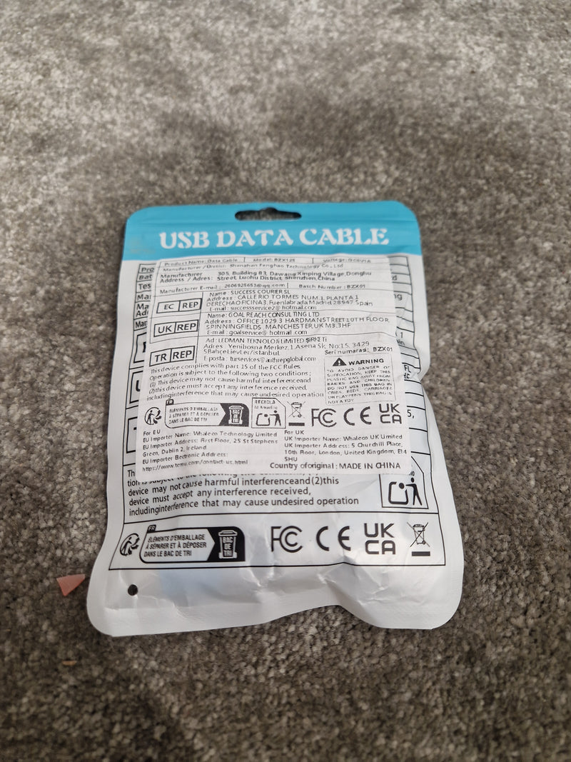 USB to USB-C Cable - 2m Blue Charging & Data Cable for Samsung, Google & Other Android Devices - New - image 3