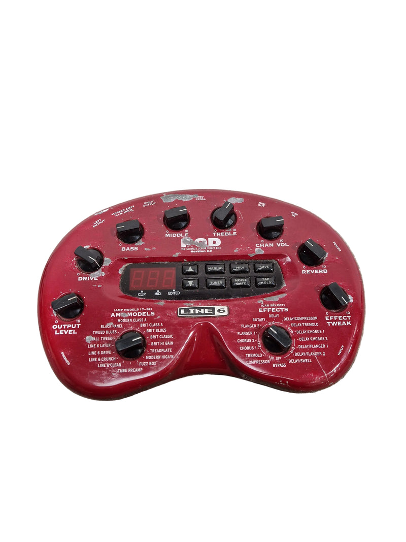 Line 6 POD - Guitar Processor - Red - Fair - image 1