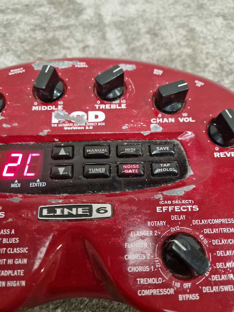 Line 6 POD - Guitar Processor - Red - Fair - image 15