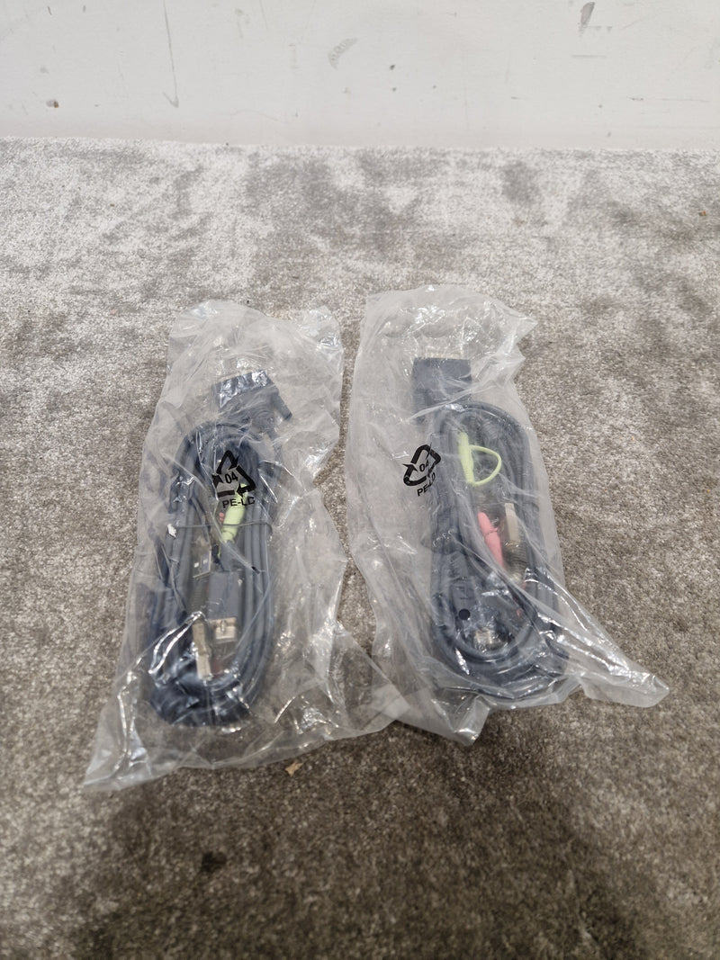 Job-Lot OF 2L7D02UI ATEN 6ft KVM Switch Cables - Grey X8 - KVM Switch Cable - Excellent - image 6