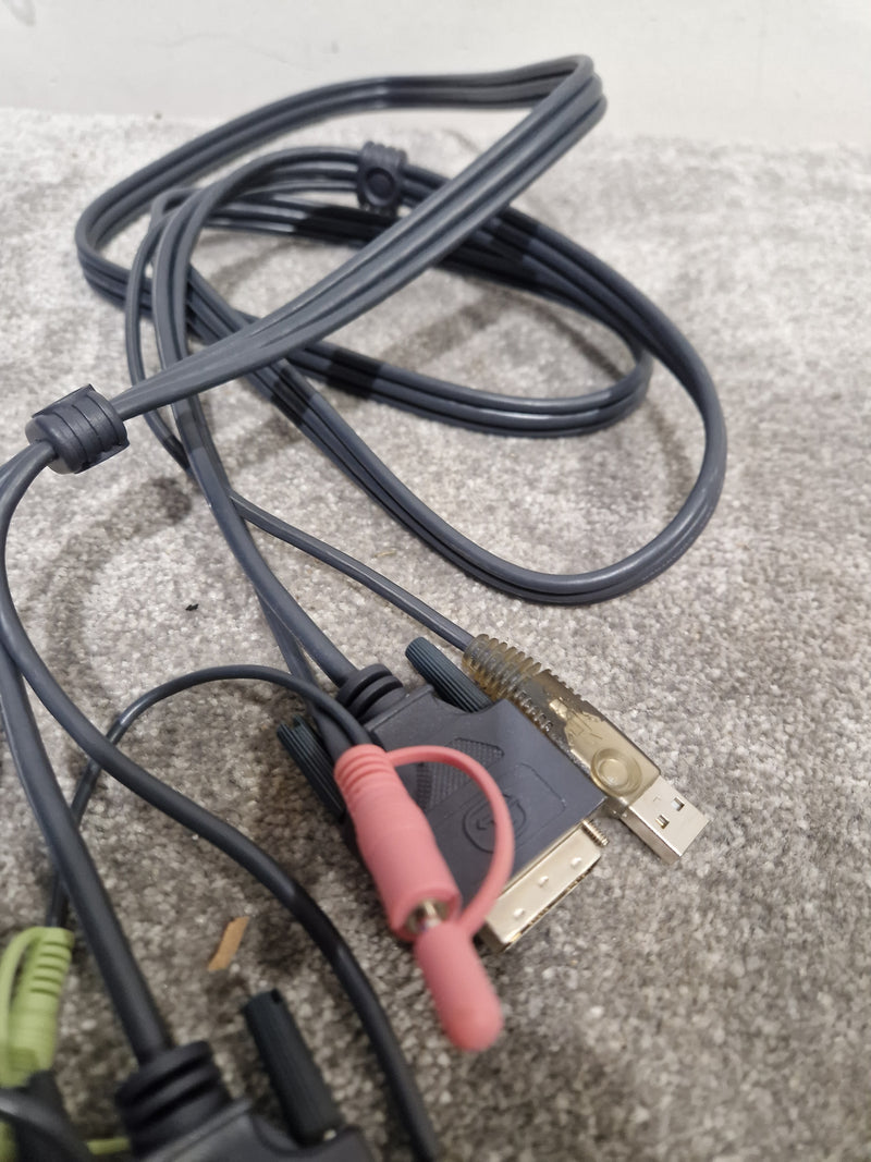 Job-Lot OF 2L7D02UI ATEN 6ft KVM Switch Cables - Grey X8 - KVM Switch Cable - Excellent - image 2