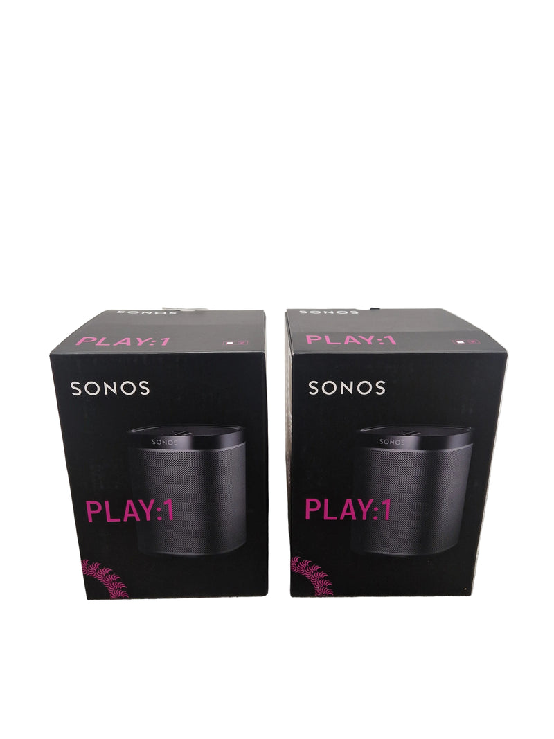 Sonos One - Smart Speakers - Pair - Black - Excellent w/ Original Box - image 1