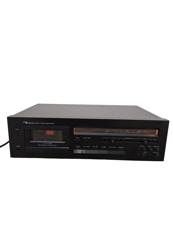 Nakamichi 480 2 Head - Cassette Deck - Black – Cassette Deck - Spares or Repair