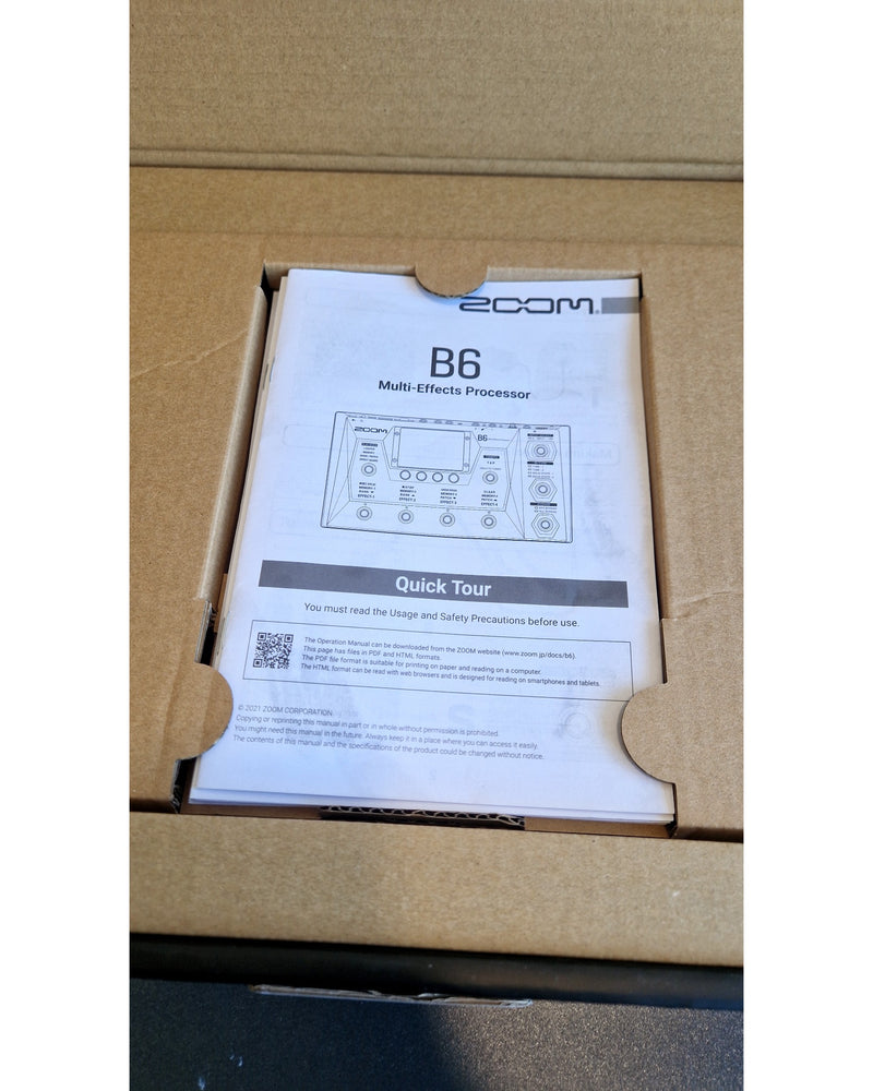 Zoom B6 - Multi-Effects Processor for Bass - Like New w/ Original Box - image 13