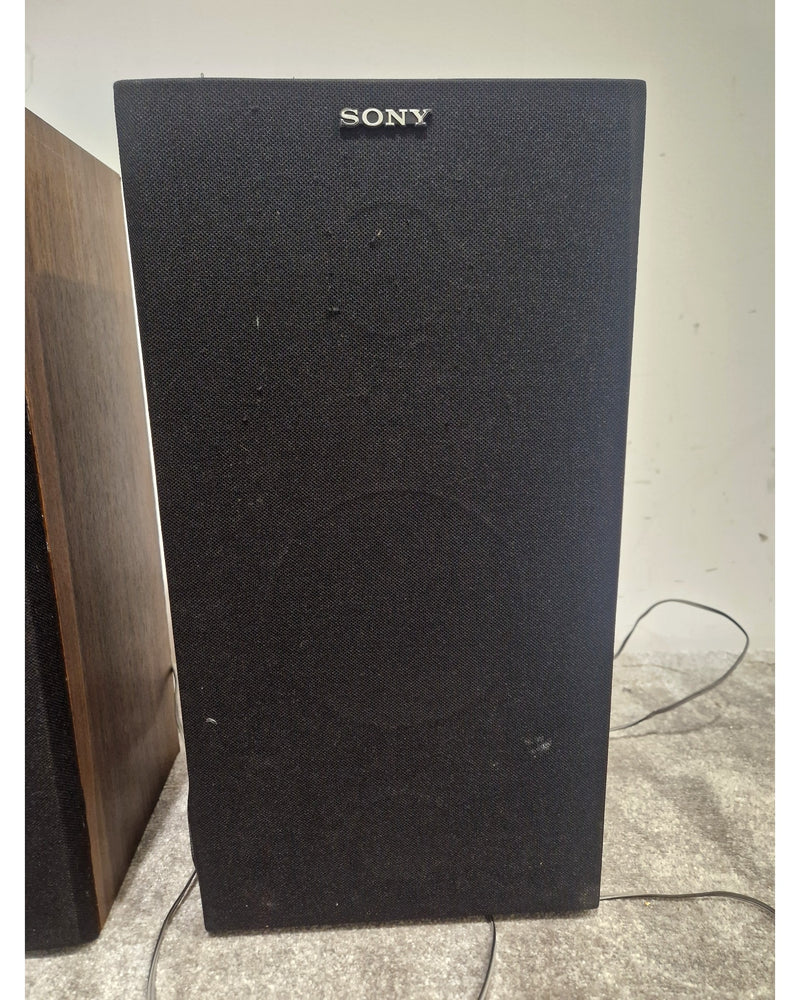 Sony SSE-20 Speakers Brown Pair Speakers - Vintage Design - Fair - image 9