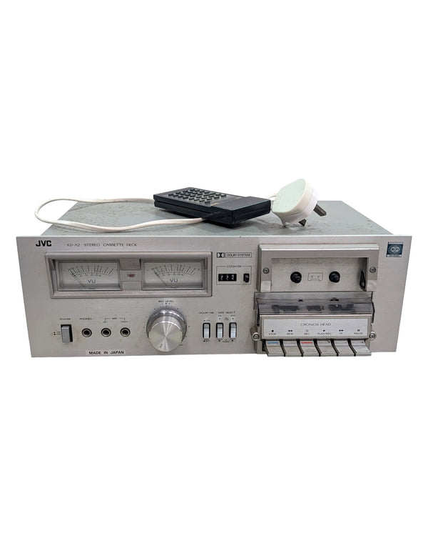 JVC KD-A2B - Cassette Deck - Silver - Fair