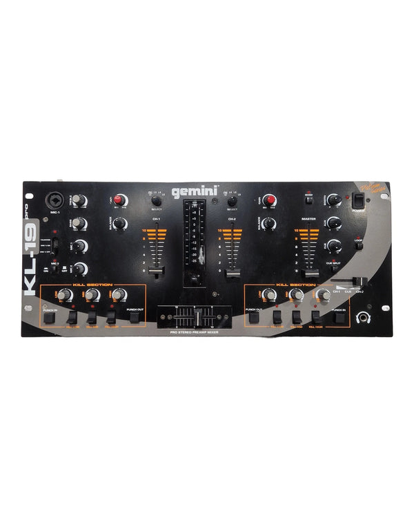 Gemini KL-19 Pro - DJ Mixer - Black DJ Mixer - 4-Channel - Good w/ Original Box