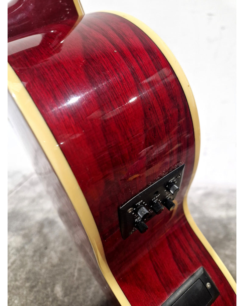 Washburn EA18TR Electro-Acoustic Guitar Red - Cutaway Design - Excellent - image 5