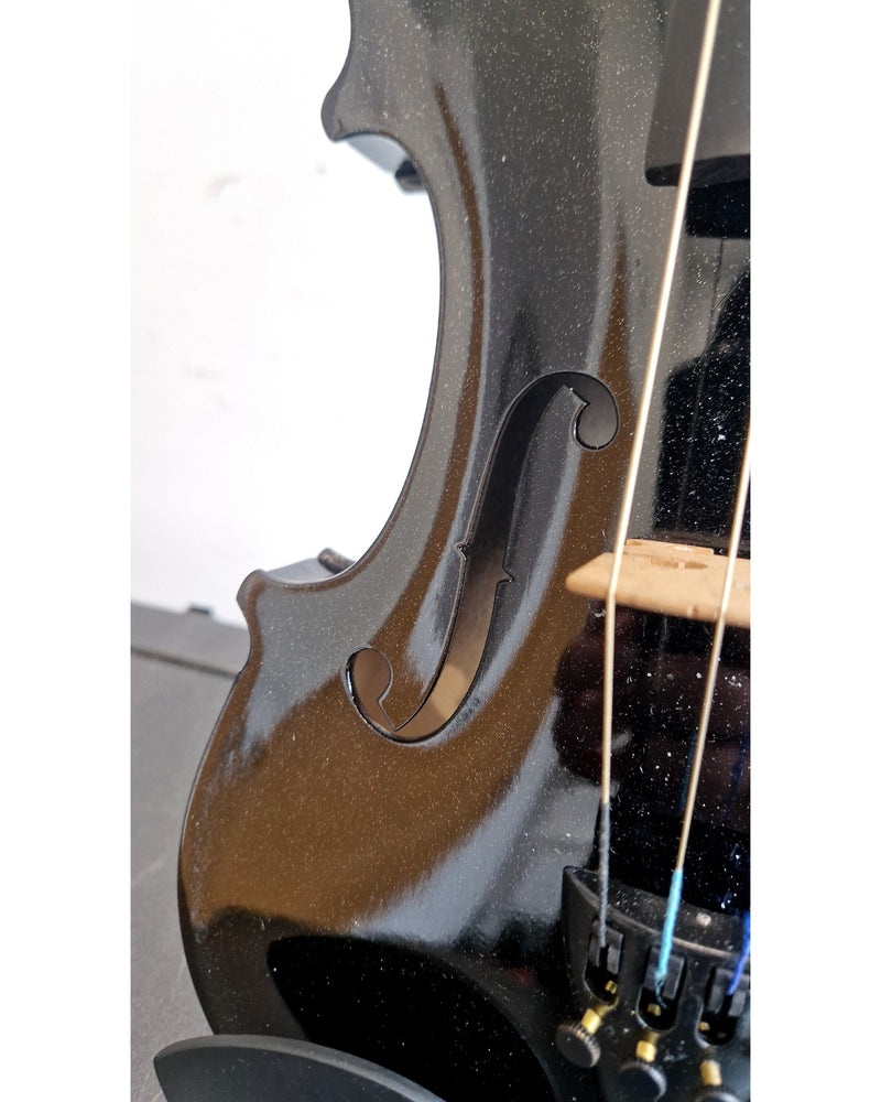 Black Student Violin with Case - String Instruments - Black - Excellent w/ Hard Case - image 9