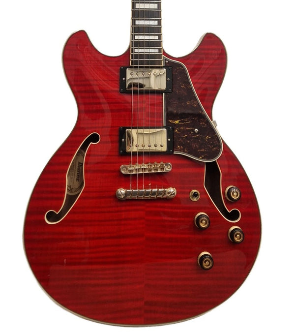 Ibanez AS93FM-TCD - Electric Guitar - Transparent Cherry Red - Excellent w/ Soft Case