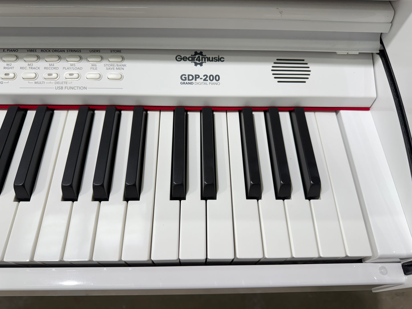 Gear4Music Grand Digital Piano - Model GDP-200 - Gloss White RRP £1349