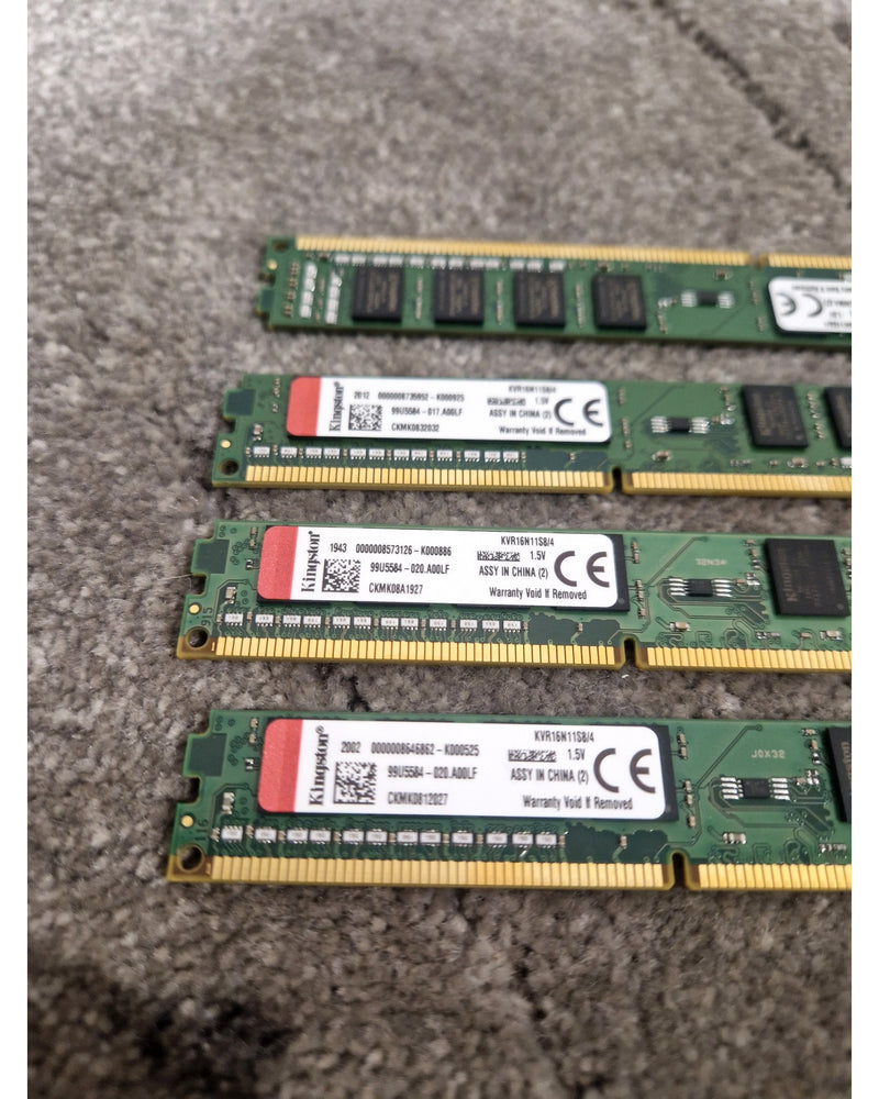 Kingston KVR16N11S8/4 4GB RAM Stick X4 - RAM Module - Excellent - image 3