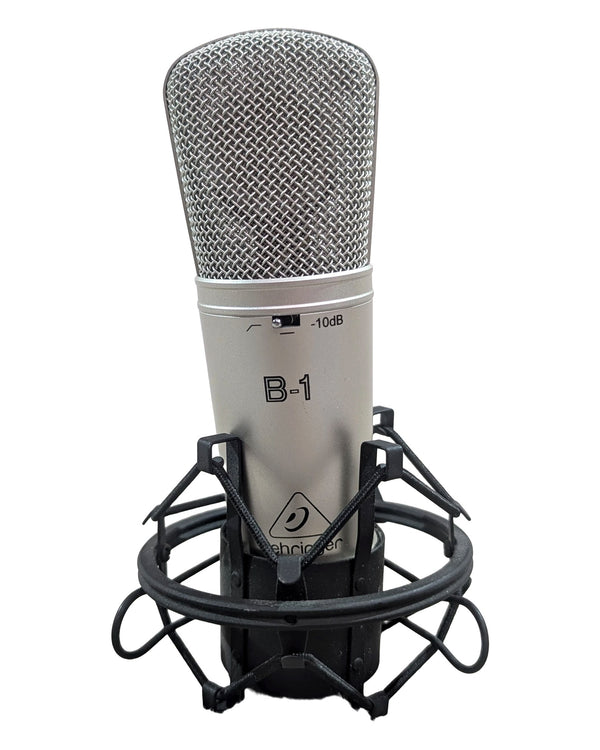 Behringer B-1 Condenser Microphone - Condenser Microphone - Silver - Very Good w/ Manuals