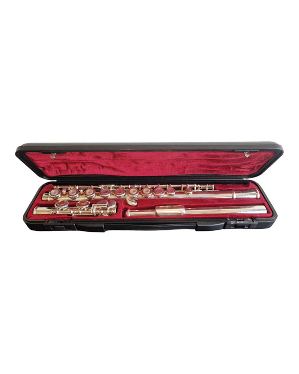 Yamaha YFL-381 - Wind Instrument - Silver - Very Good w/ Hard Case & Cleaning rod