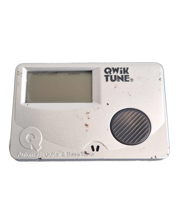 QwikTune Automatic Guitar & Bass Tuner - Tuner - Silver - Fair