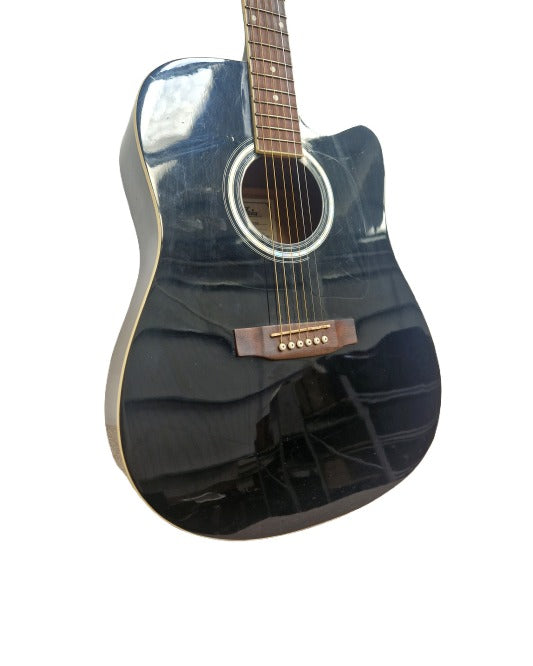 Aria AWN-15CBK - Acoustic Guitars - Black - Good - image 1