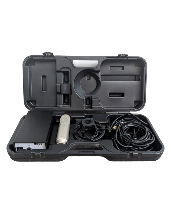 Rode K2 - Condenser Microphone - Silver - Very Good w/ Hard Case & Shock Mount